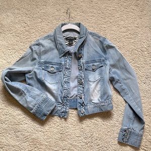 Crop jean jacket